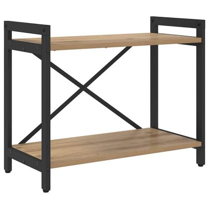 Рафт за книги 60 x 30 x 50 см Инженерна дървесина Дъб