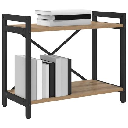 Рафт за книги 60 x 30 x 50 см Инженерна дървесина Дъб