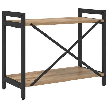 Рафт за книги 60 x 30 x 50 см Инженерна дървесина Дъб