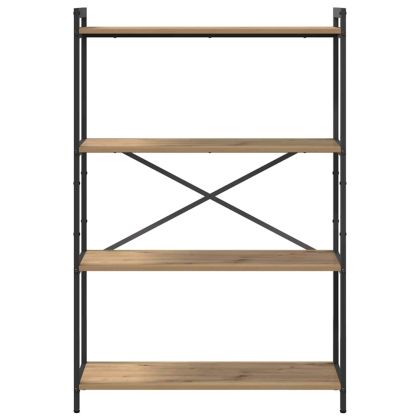 Рафт за книги Дъб 80 x 30 x 120 см Инженерно дърво