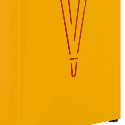 Стойка за чадър Горчица 15,5 х 15,5 х 49 см Метал