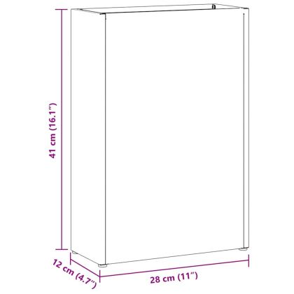 Екран за уединение 100 x 50 x 180 см Стомана Черно