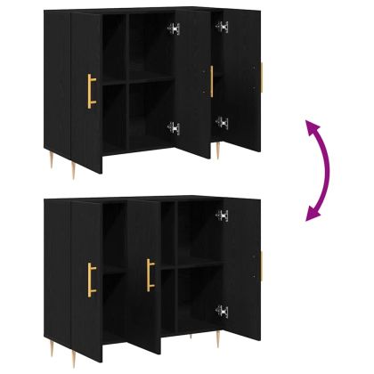 Служебен шкаф Черния дъб 90 x 34 x 80 см Инженерно дърво