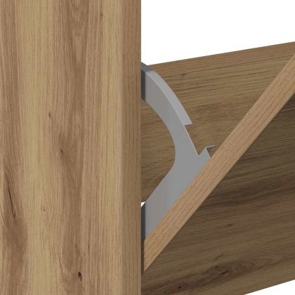 Шкаф за обувки с рафт Дъб 60 x 21 x 57 cm Инженерно дърво