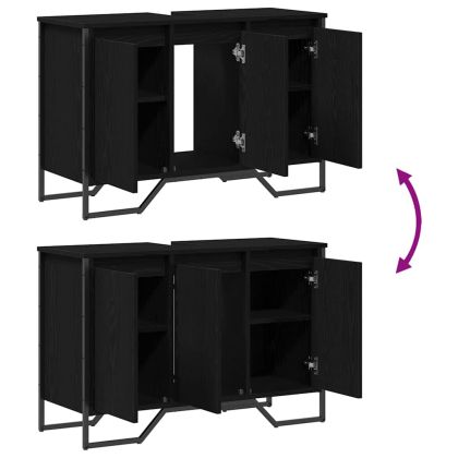 Шкаф за мивка Друг Черния дъб 91 x 35 x 60 см Инженерно дърво