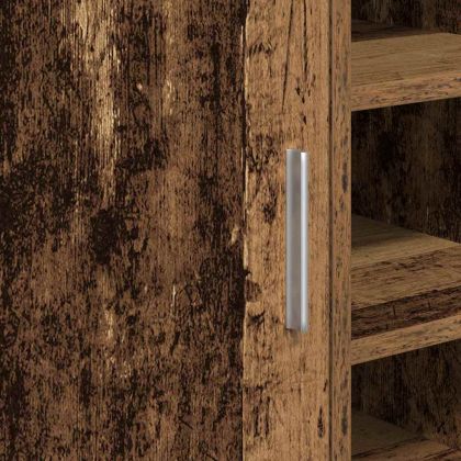 Шкаф за баня с рафт Старо дърво 63 x 29 x 55 cm Инженерно дърво