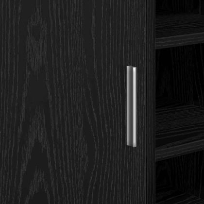 Шкаф за баня с рафт Черния дъб 63 x 29 x 55 cm Инженерно дърво