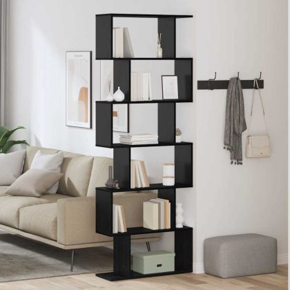 Шкаф за книги 6 нива 70 x 24 x 193,5 см Инженерна дървесина