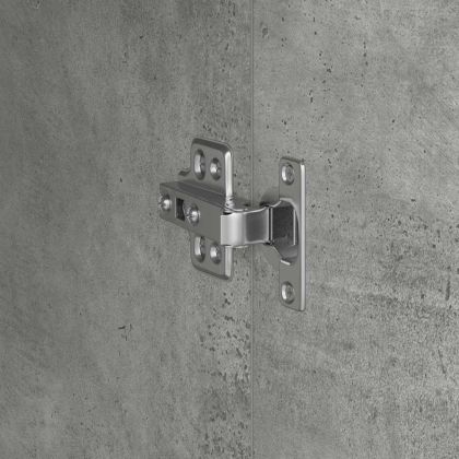 Висок шкаф Циментено сиво 35 x 39 x 168 см