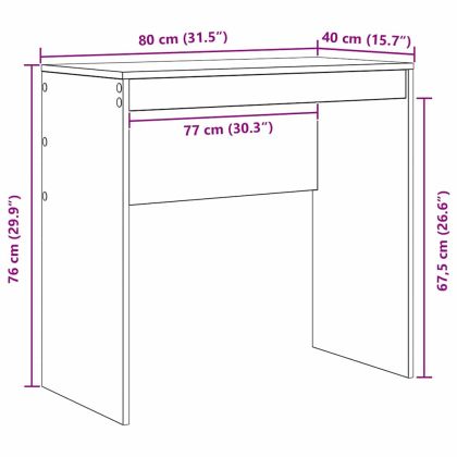 Бюро Дъб 80 x 40 x 76 см