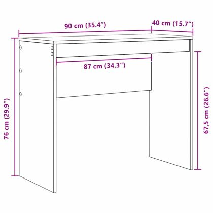 Бюро Дъб 90 x 40 x 76 см