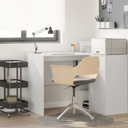 Бюро с рафт Бяло 102 x 50 x 75 см Инженерно дърво