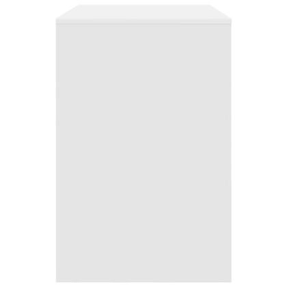 Бюро с рафт Бяло 102 x 50 x 75 см Инженерно дърво