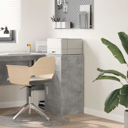 Служебен шкаф с чекмедже Циментено сиво 38 x 34 x 75 см