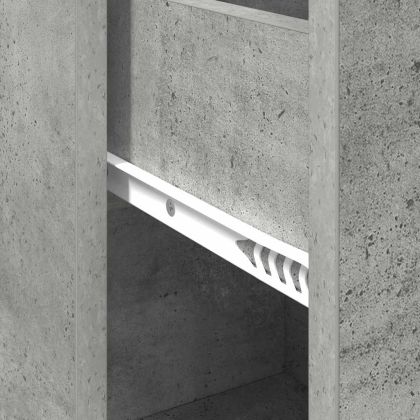 Служебен шкаф с чекмедже Циментено сиво 38 x 34 x 75 см