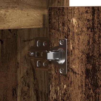 LED конзолна маса Старо дърво 71 x 34,5 x 75 см Инженерно дърво