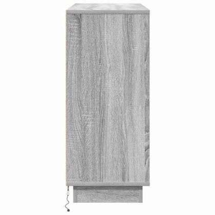 LED конзолна маса Сив Сонома 90 х 32 х 75 см