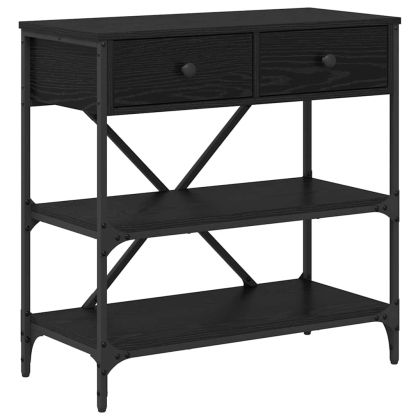 Конзолна маса с чекмедже Черния дъб 75 x 34,5 x 75 см Дърво