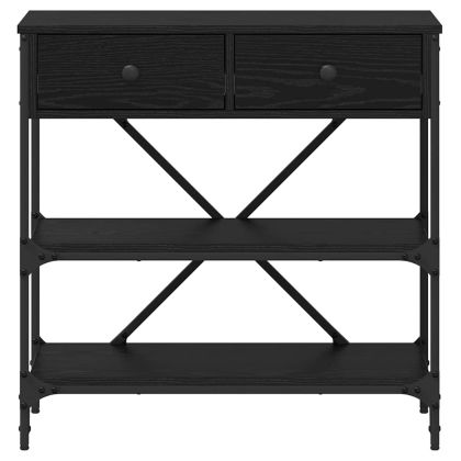 Конзолна маса с чекмедже Черния дъб 75 x 34,5 x 75 см Дърво