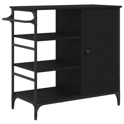 Кухненска количка Черния дъб 87.5 x 39 x 84.5 см