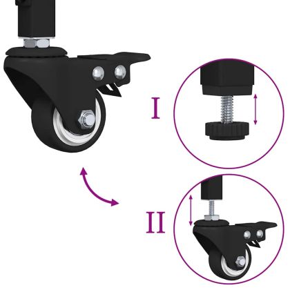 Кухненска количка Черния дъб 87.5 x 39 x 84.5 см