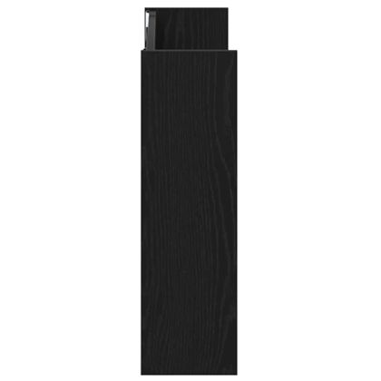Шкаф за обувки Черния дъб 85 x 18 x 90 см Инженерно дърво