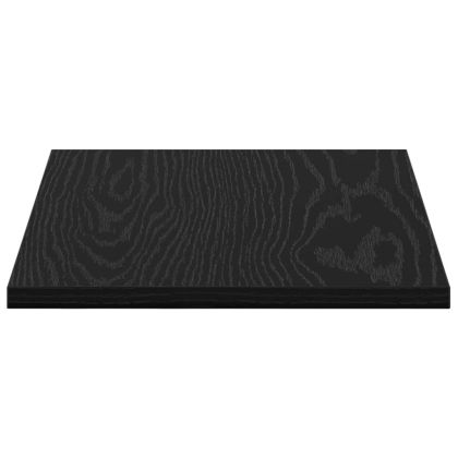 Етажерка Борд 4 pcs Черен 40 x 30 x 1,5 cm Инженерно дърво