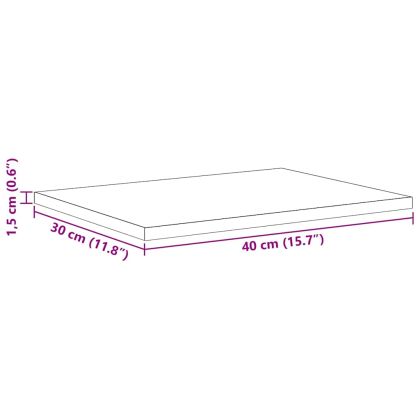 Етажерка Борд 4 pcs Черен 40 x 30 x 1,5 cm Инженерно дърво