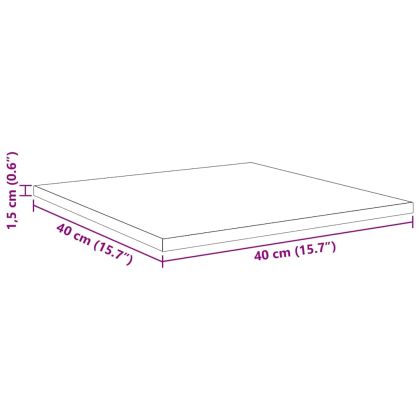 Етажерка Борд 4 pcs Черен 40 x 40 x 1,5 cm Инженерно дърво