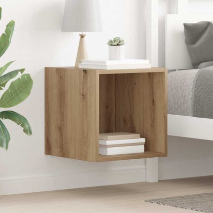 Стенен шкаф Монтиране на стена Дъб 37 x 37 x 37 см