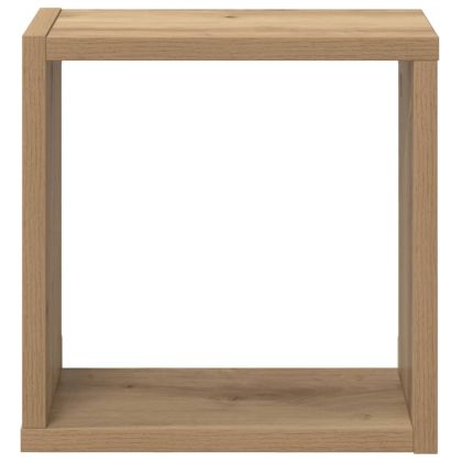 Стени за рафтове с рафт 2 pcs Дъб Инженерно дърво