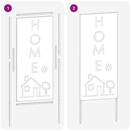 Екран за градинска неприкосновеност Черно 50 x 140 см