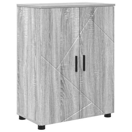 Шкаф за баня Сив Сонома 60 x 35 x 80 см