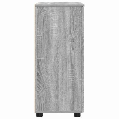 Шкаф за баня Сив Сонома 60 x 35 x 80 см