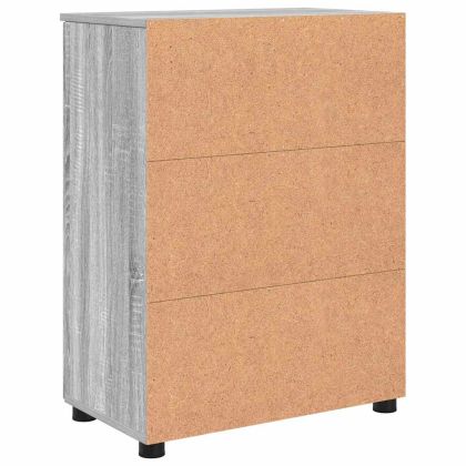 Шкаф за баня Сив Сонома 60 x 35 x 80 см