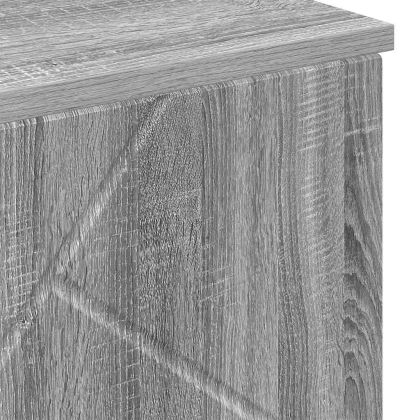 Шкаф за баня Сив Сонома 60 x 35 x 80 см