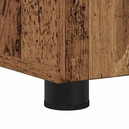 Шкаф за баня със съхранение с врата Старо дърво 60 x 35 x 80 см