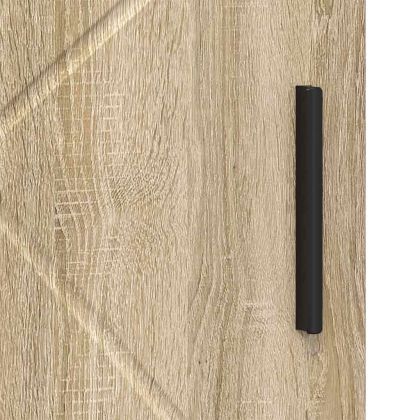 Шкаф за баня Сонома дъб 30 x 35 x 95 см Инженерно дърво & Метал