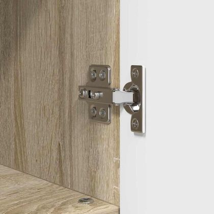 Шкаф за баня Сонома дъб 30 x 35 x 95 см Инженерно дърво & Метал