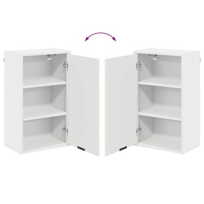 Шкаф за баня Бяло 39 x 23,5 x 65 см Инженерно дърво & Метал