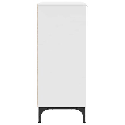 Служебен шкаф Бяло 69,5 x 33 x 82 см Инженерно дърво