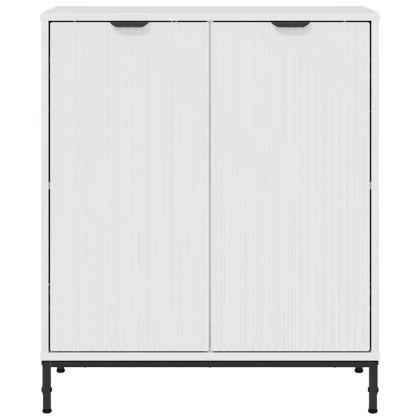 Служебен шкаф Лъскаво бяло 69,5 x 33 x 82 см Инженерно дърво