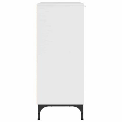 Служебен шкаф Лъскаво бяло 69,5 x 33 x 82 см Инженерно дърво