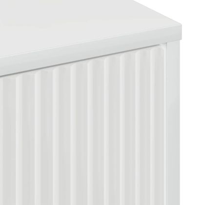 Служебен шкаф Лъскаво бяло 69,5 x 33 x 82 см Инженерно дърво