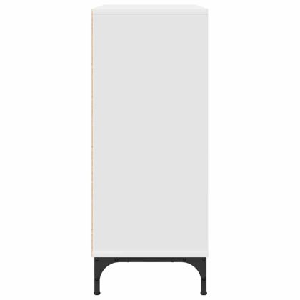 Служебен шкаф с чекмедже Бяло 79,5 x 33 x 82 см Инженерно дърво