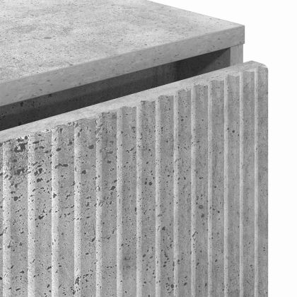 Служебен шкаф Циментено сиво 79,5 x 33 x 82 см Инженерно дърво