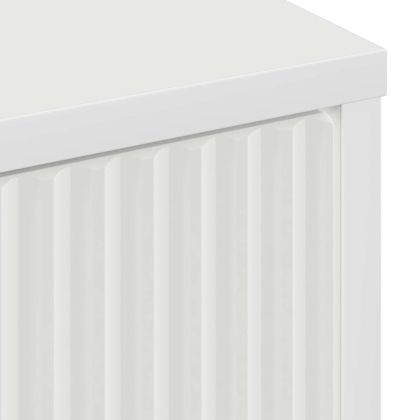 Служебен шкаф с чекмедже Бяло 89,5 x 33 x 82 см Инженерно дърво