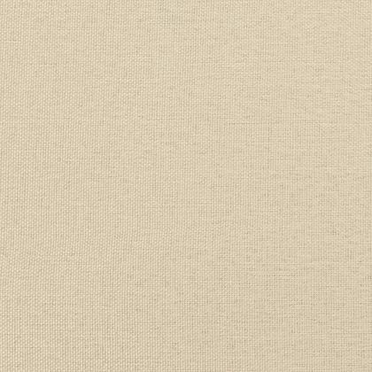 Канапе с изтеглящо легло и чекмеджета кремаво 90x200 см плат