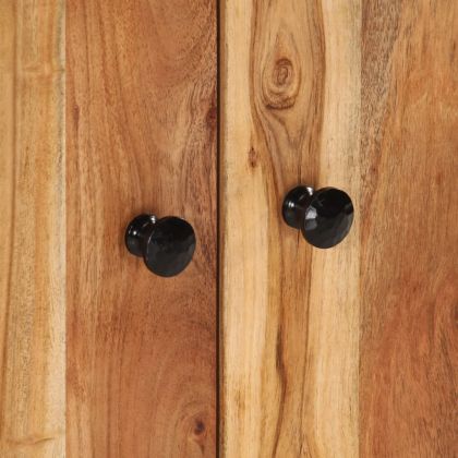 Комплект мебели за баня, 2 части, масивна акациева дървесина