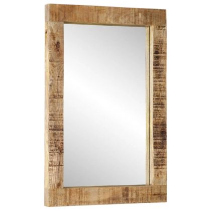 Комплект мебели за баня, 5 части, масивна мангова дървесина